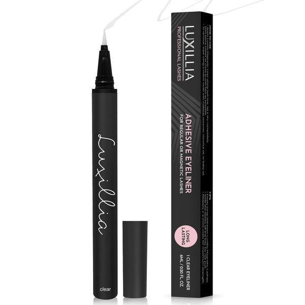 Luxillia SmartLash Adhesive Clear Eyeliner Glue Pen for Lashes - Waterproof Eyelash Bond Liner Pen and Transparent Long-Lasting Eyelash Liner (Pack of 1)