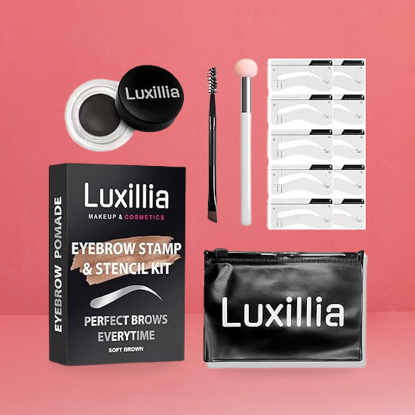 Luxillia Eyebrow Stamp Stencil Kit Pomade