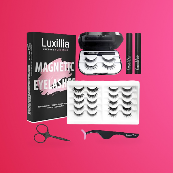 Luxillia Magnetic Eyelashes with Eyeliner (16 Piece Set)