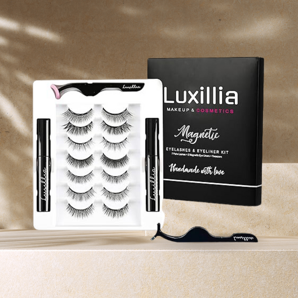 Luxillia Magnetic Eyelashes with Eyeliner (10 Piece Set)